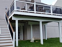 <b>Trex Deck with cocktail rail - even dog likes it</b>